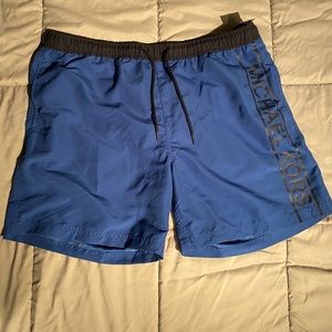 Michael Kors Swim Trunks Blue